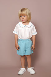 Blue Shorts Set