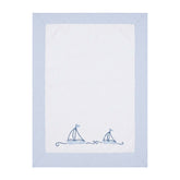 Boat Towel Blue Checkered