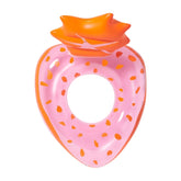 Luxe Tube Pool Ring Strawberry Pink