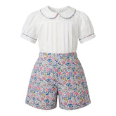 Blue Shorts Set