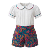 Navy Shorts Set