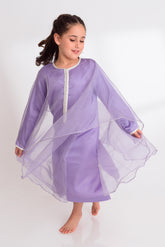Silk Caftan Purple