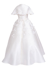 White Flower Couture Dress