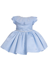 Blue Taffeta Couture Dress