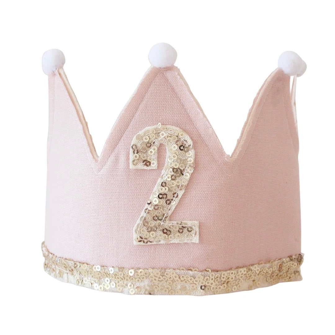 2nd Birthday Crown Pink