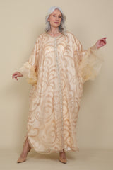 Couture Collection | Beige Sequin Caftan