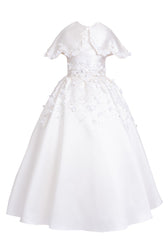 White Flower Couture Dress