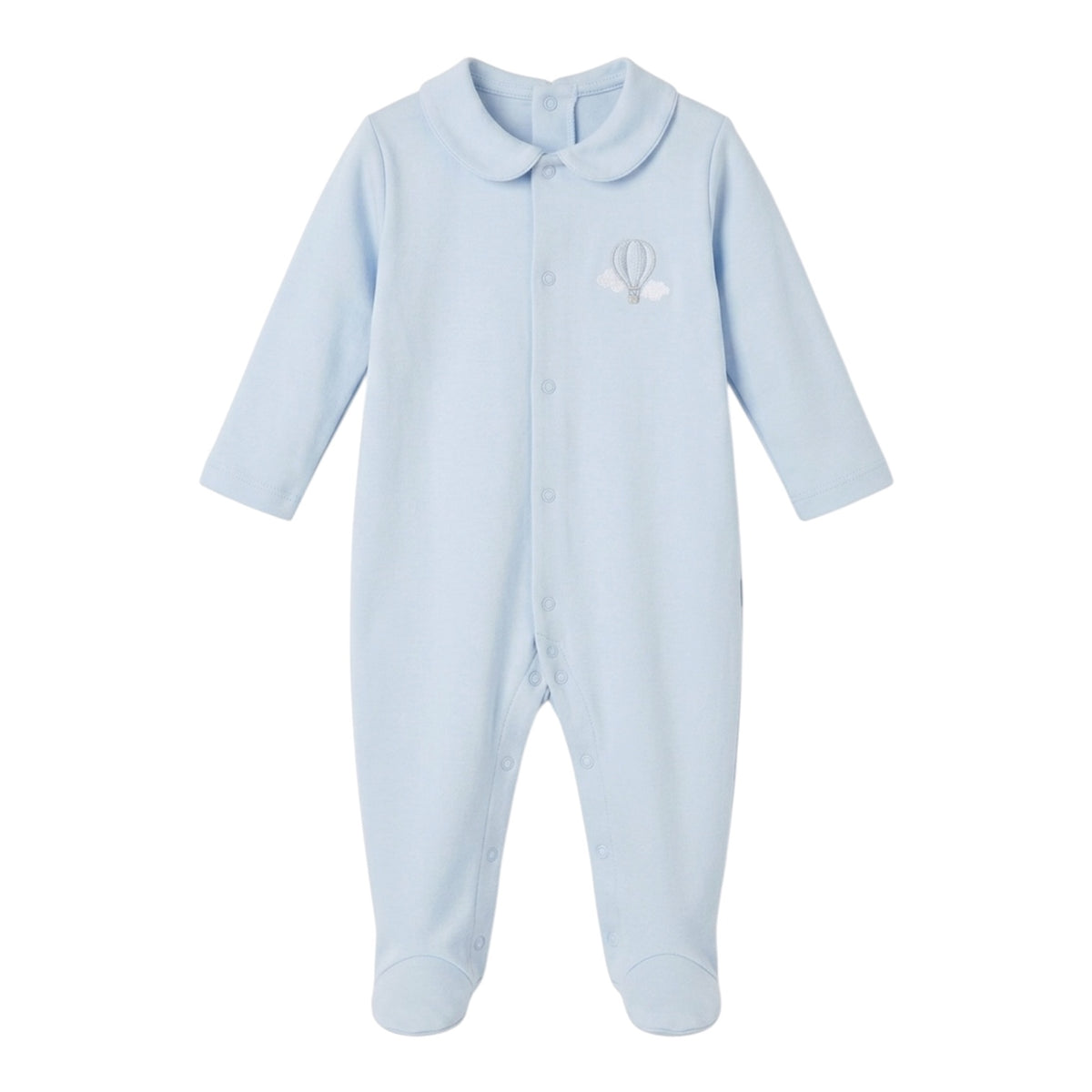 Air Balloon Babygrow Pastel Blue