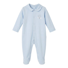 Air Balloon Babygrow Pastel Blue
