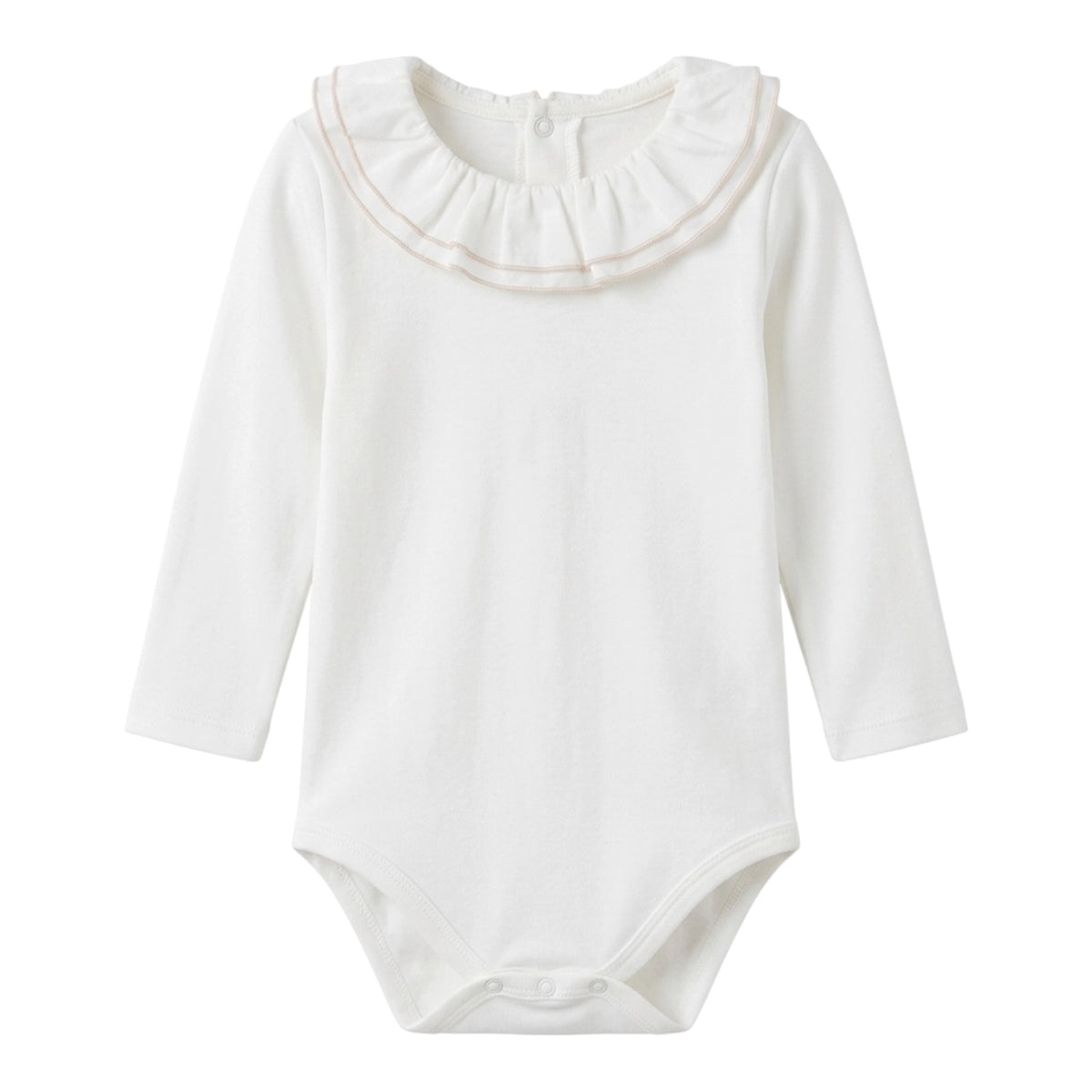 Apricot White Bodysuit