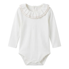 Apricot White Bodysuit