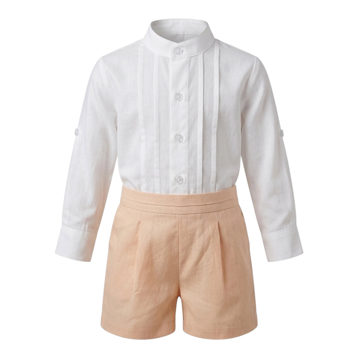 Beige Shorts Set