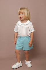 Blue Shorts Set