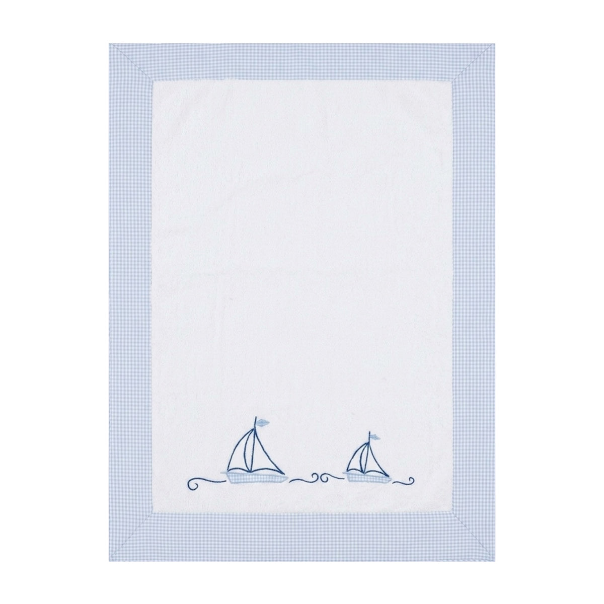 Boat Towel Blue Checkered