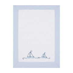 Boat Towel Blue Checkered