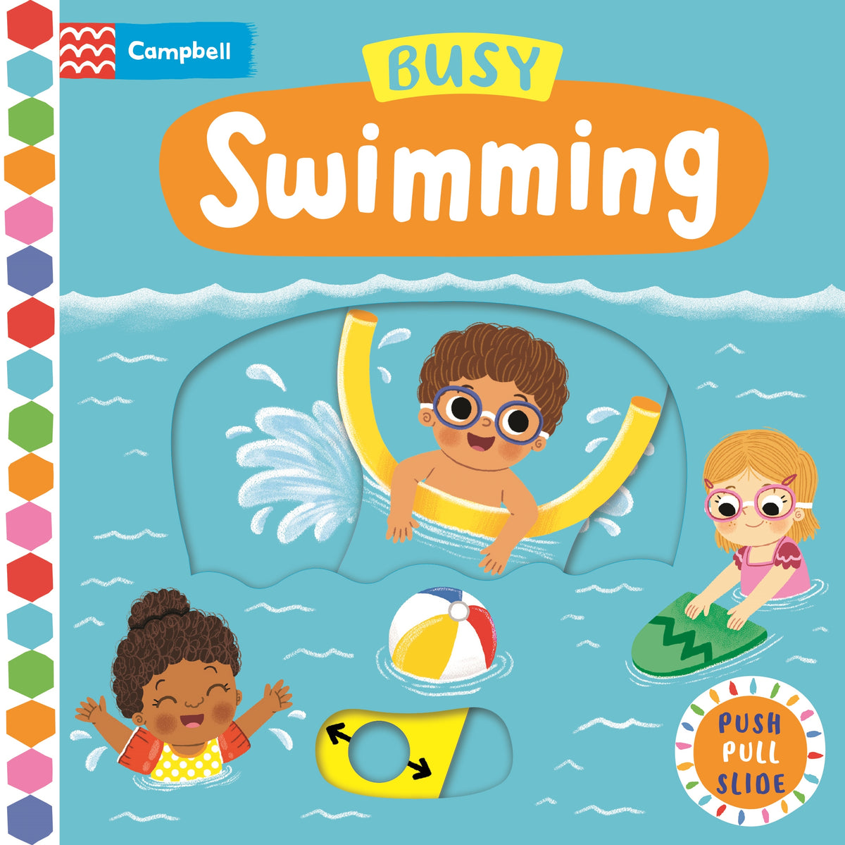 Busy Swimming - A Push, Pull, Slide Book