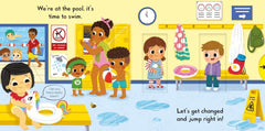 Busy Swimming - A Push, Pull, Slide Book
