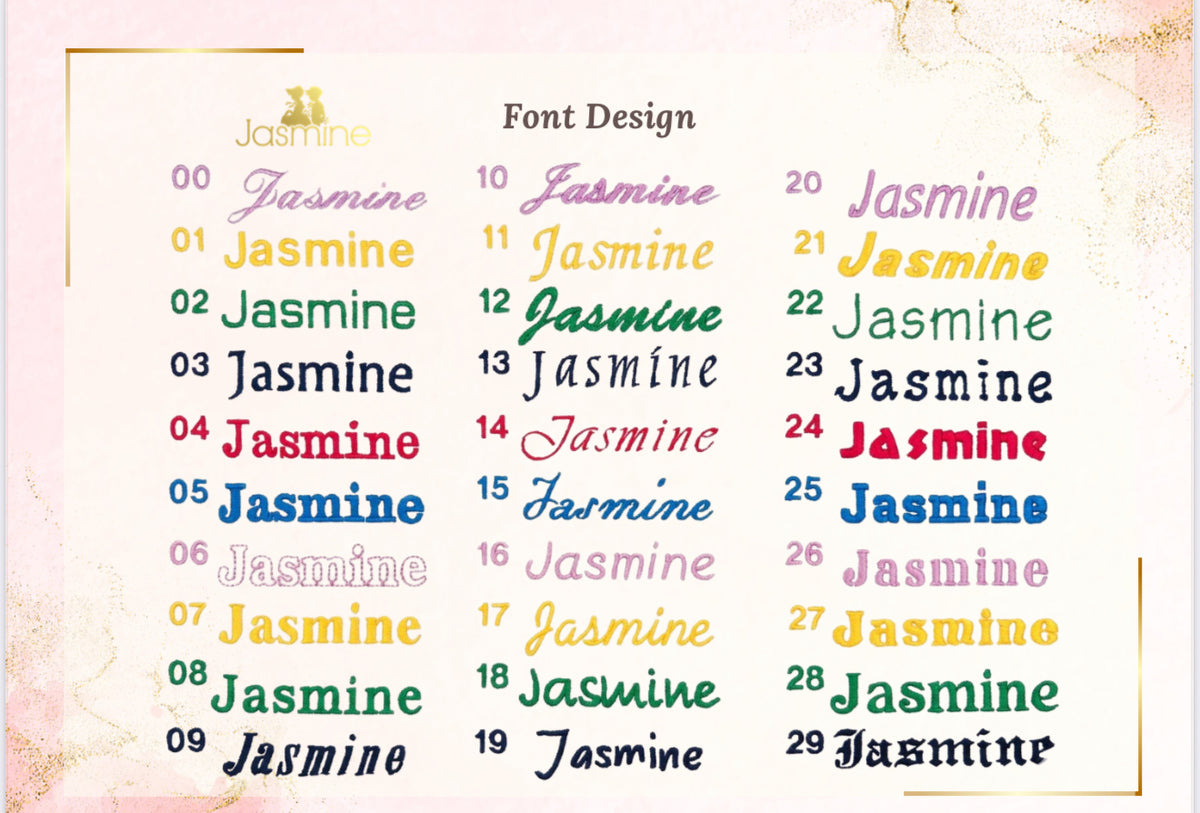 Personalized Embroidery per Piece