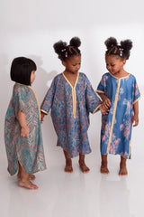 Printed Silk Gandoura Knots