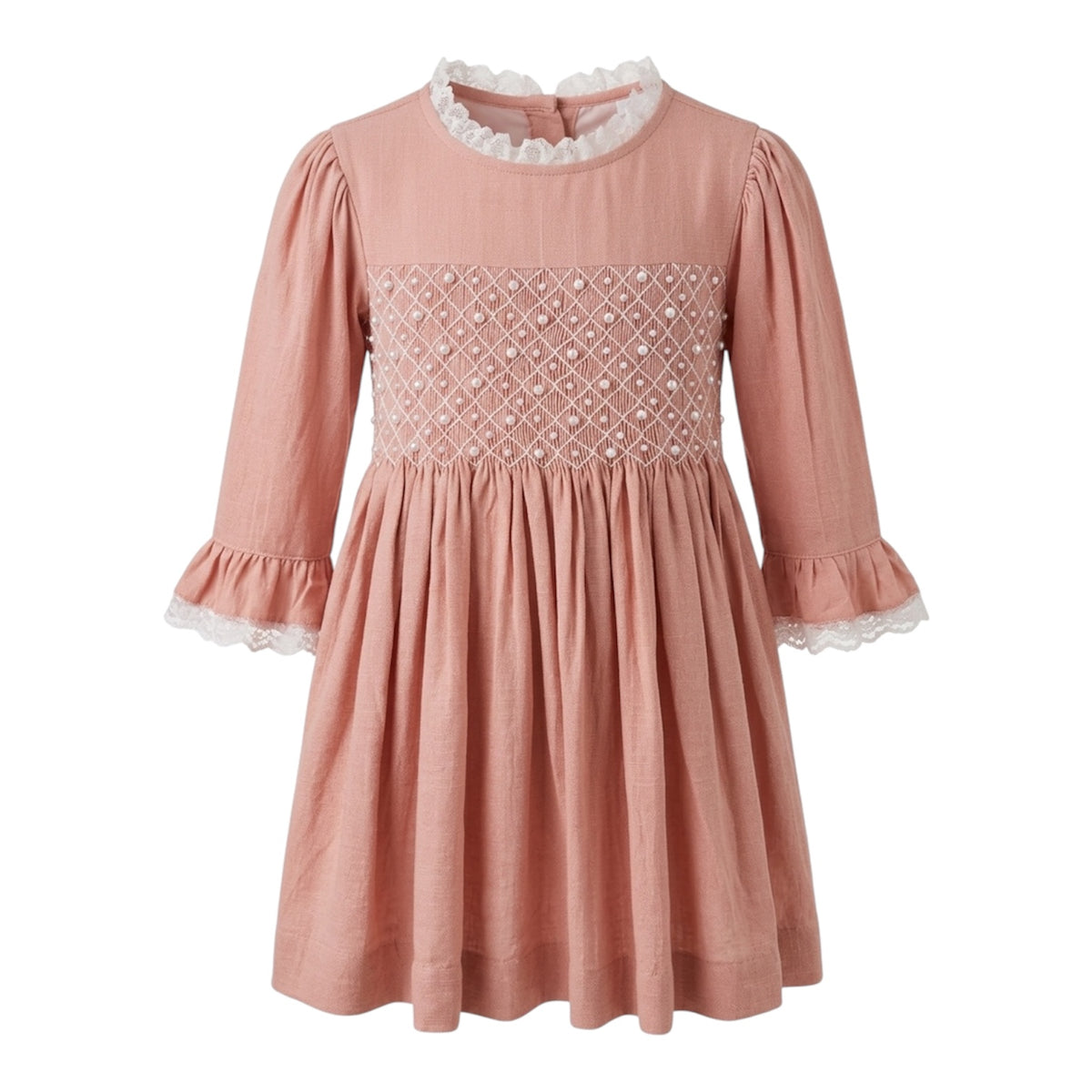 Dusty Rose  Pearl Smock