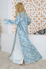 Couture Collection | Denim Floral Caftan
