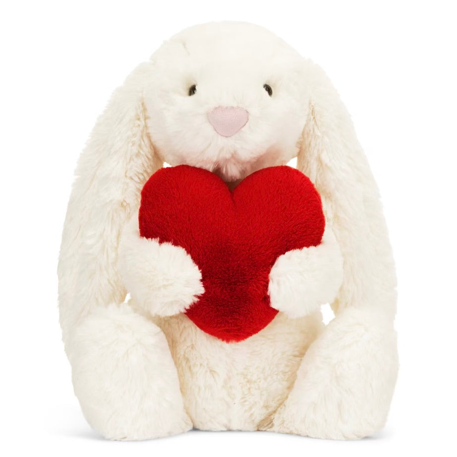 Bashful Red Love Heart Bunny