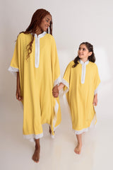 Gandoura Dentelle - Neon Yellow