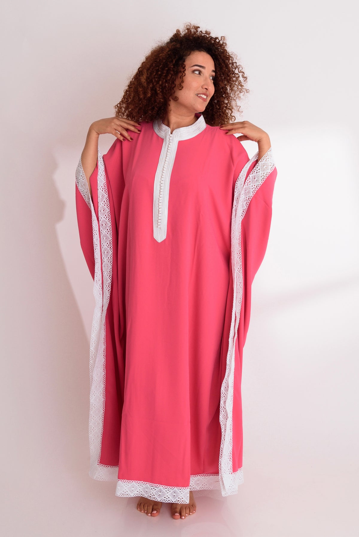 Gandoura Dentelle - Rose