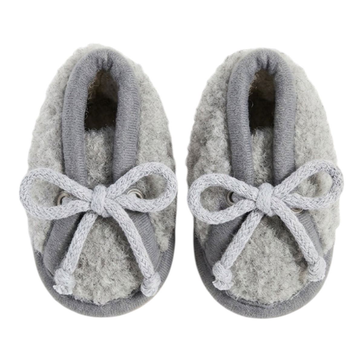 Gray Merino Wool Booties