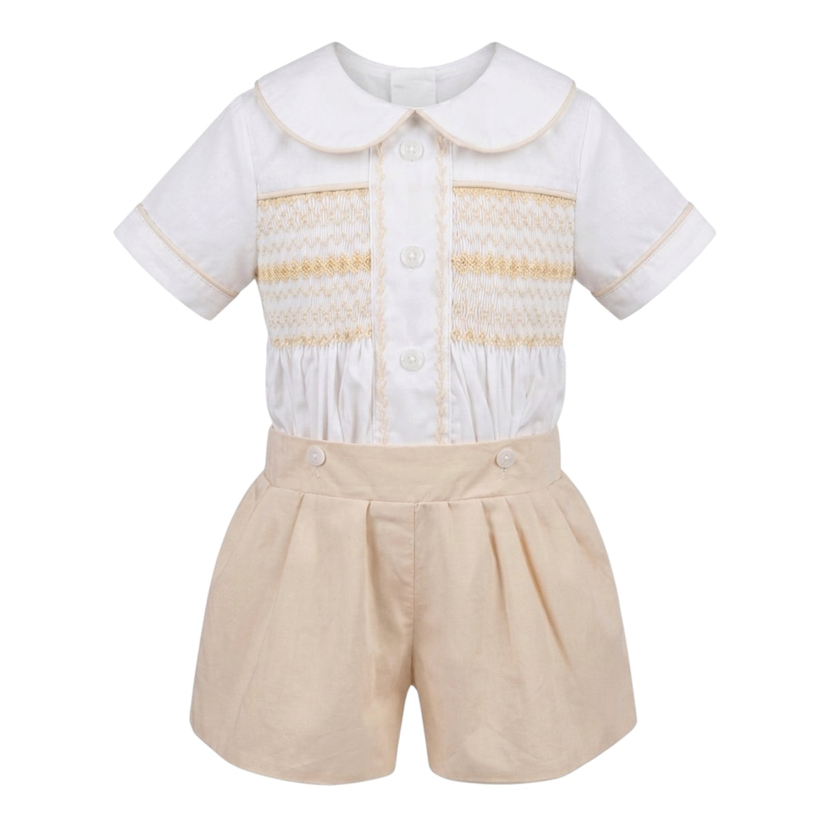 Honey Vintage Smocked Set