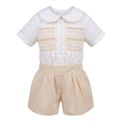 Honey Vintage Smocked Set