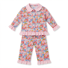 Spring Floral Ruffled Pajama