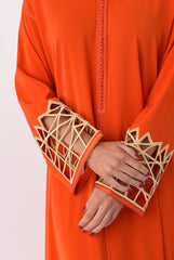 Mosaic Design Kaftan - Orange