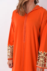 Mosaic Design Kaftan - Orange
