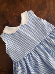 Blue Checkered Dress