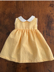 Yellow Checkered Dress
