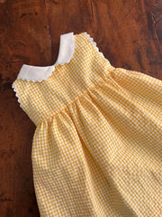 Yellow Checkered Dress