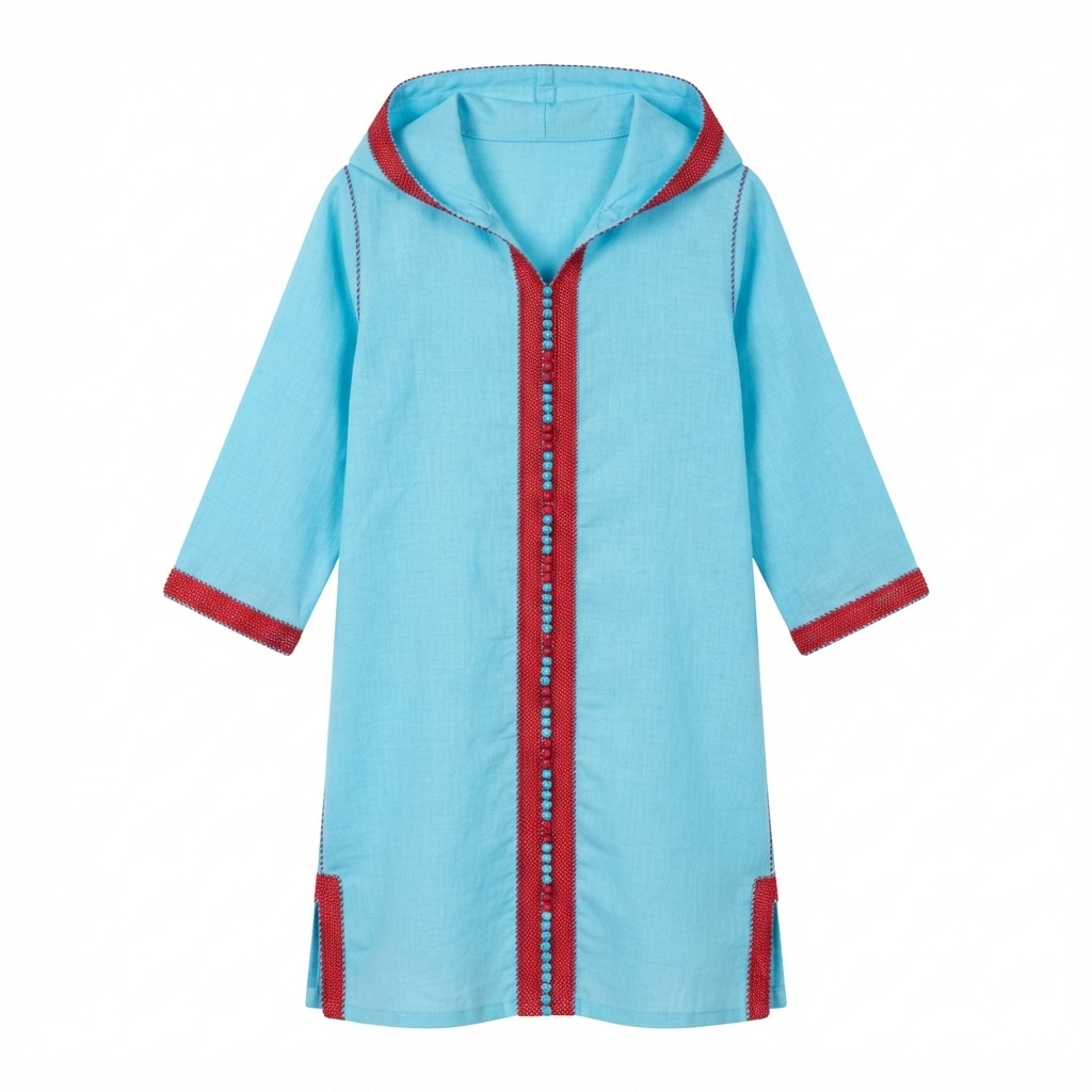 Hooded Linen - Blue