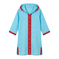 Hooded Linen - Blue
