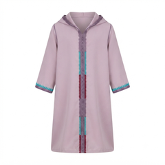 Hooded Swirls Embroidery - Purple