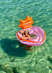Luxe Tube Pool Ring  Strawberry Pink