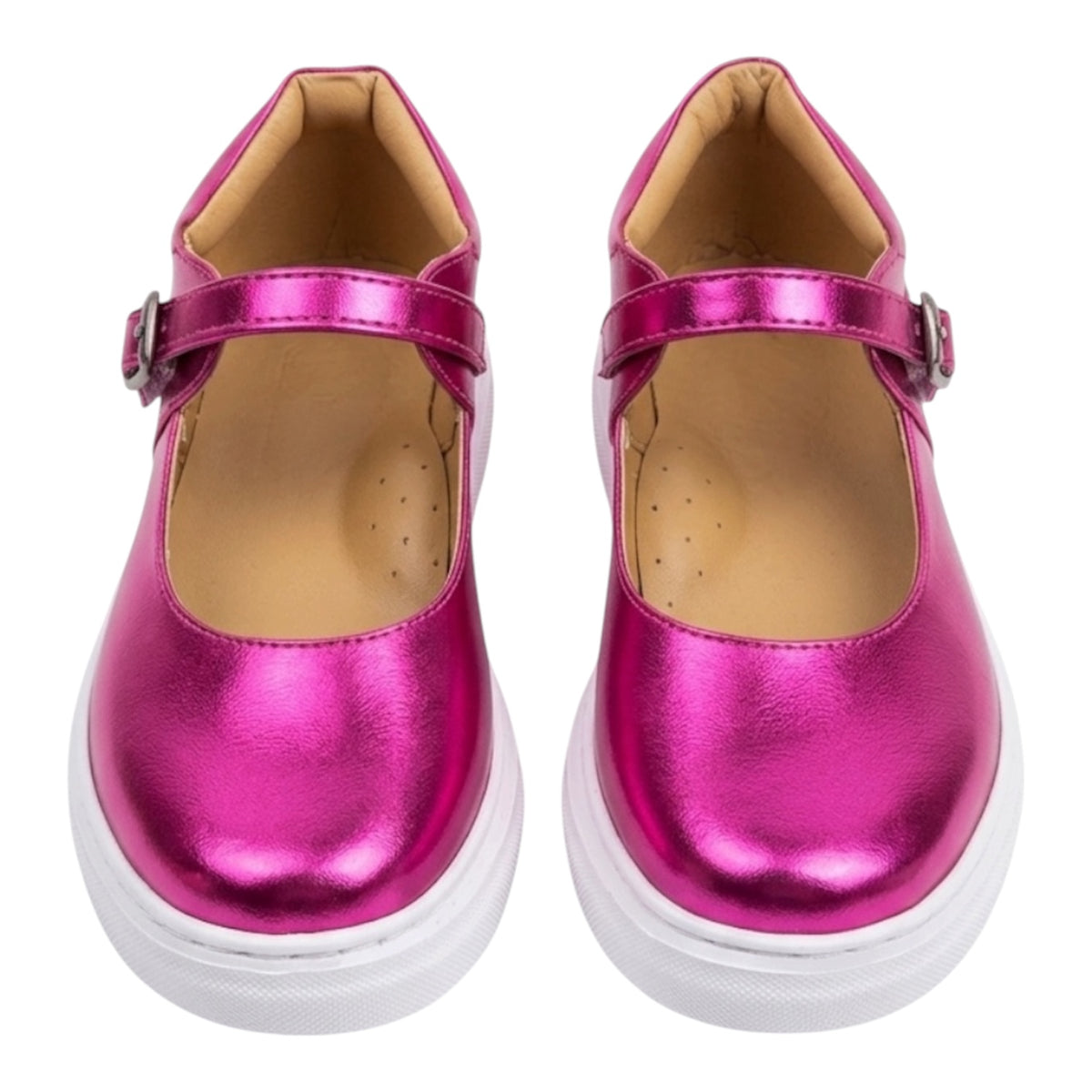 Magenta Metallic Girl Shoes