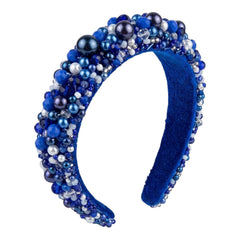 Midnight Blue Pearl Headband