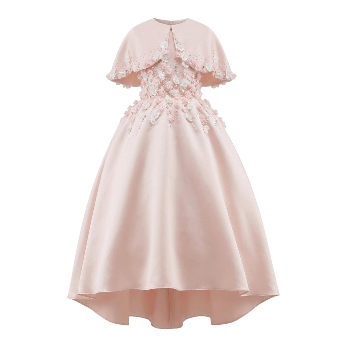 Peach Mikado Silk Dress