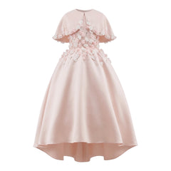 Peach Mikado Silk Dress