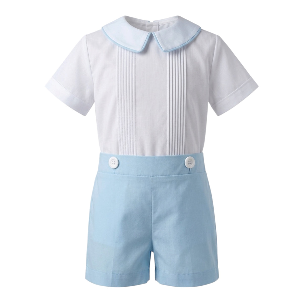 Pleated Sky Blue Set