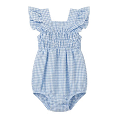 Hello Sea Beach Romper Blue