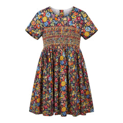 Yellow Green Wildflower Liberty Dress