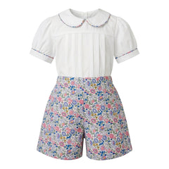 Blue Shorts Set