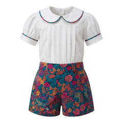 Navy Shorts Set